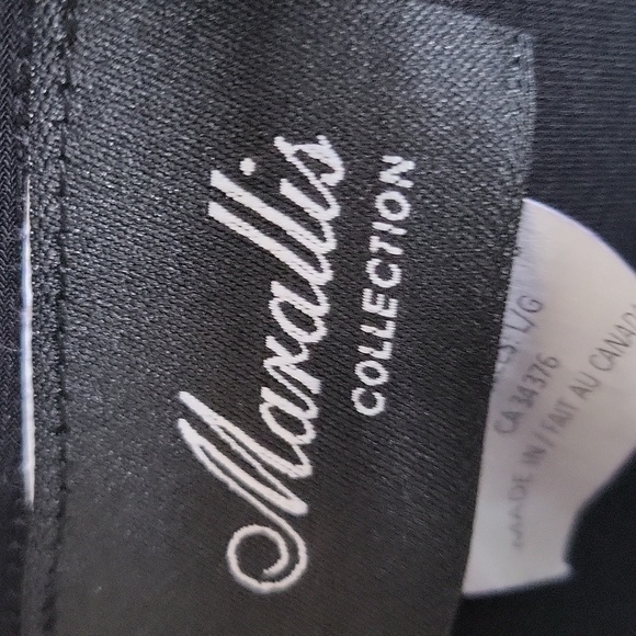 Black Long Sleeve Top with Button Accents - Picture 2 of 7